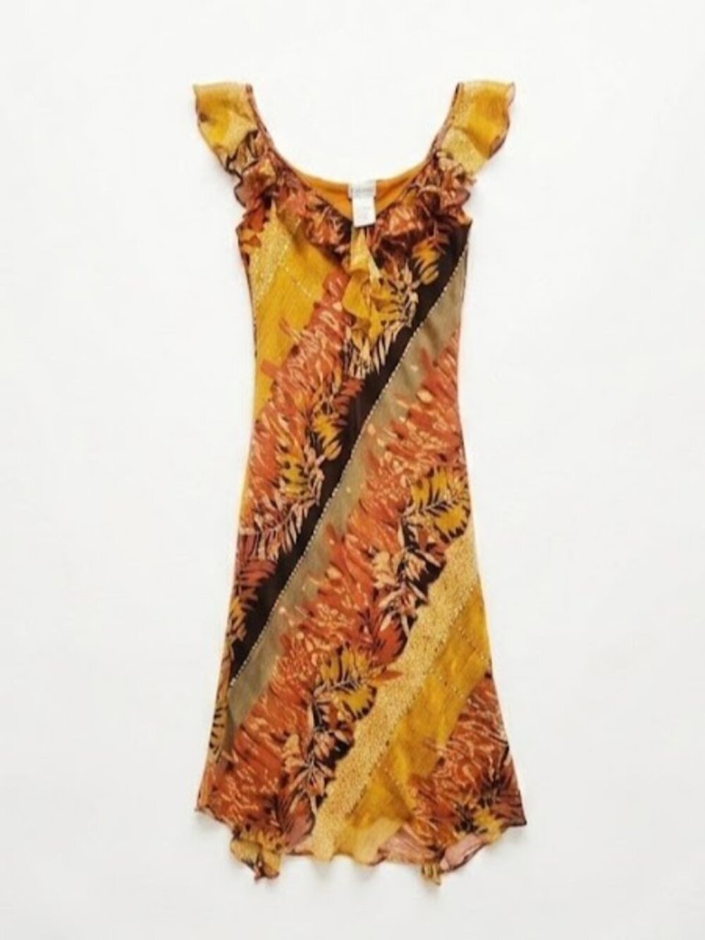 Ruffled Floral Maxi Dress